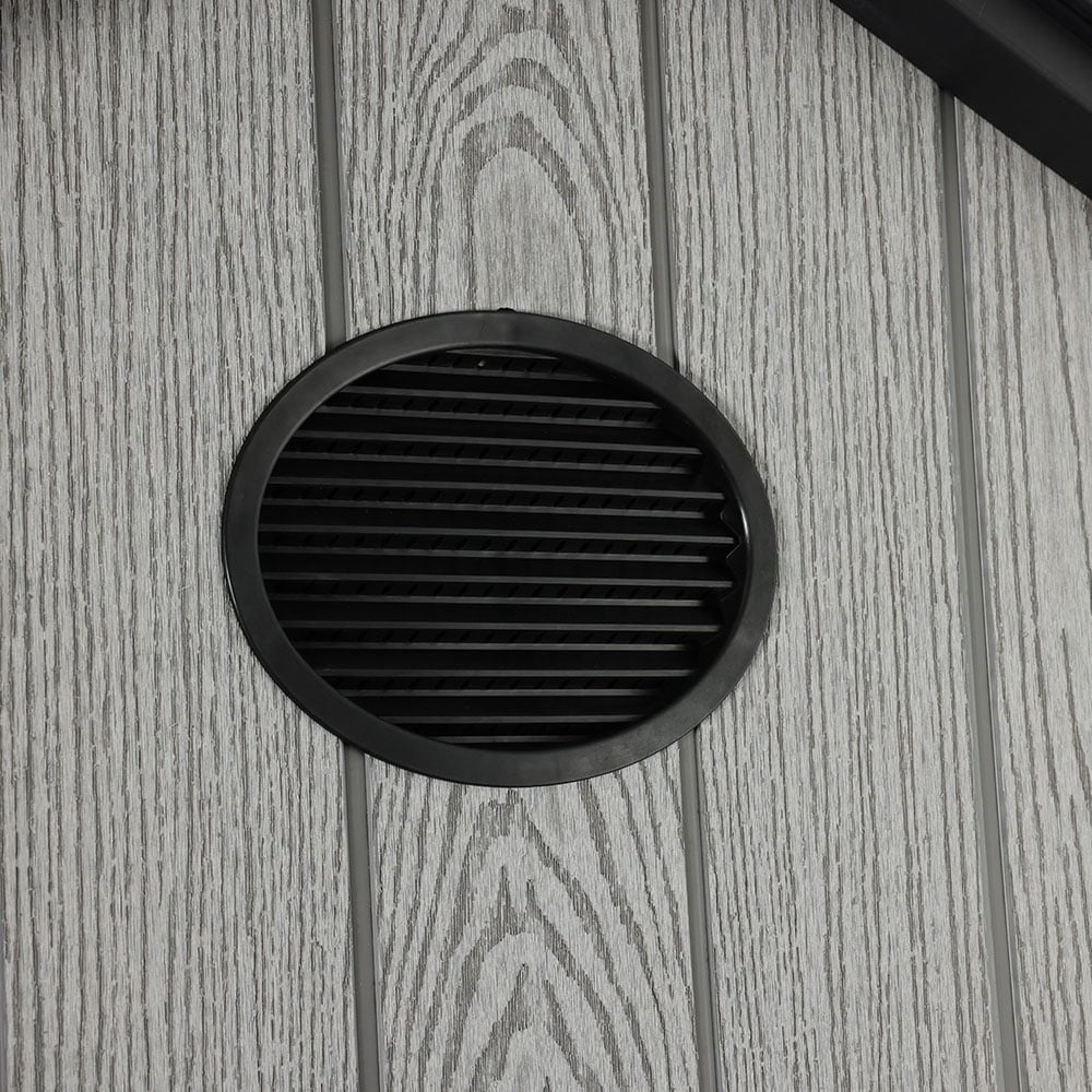 Living and Home 6 x 4ft Grey Apex Garden Tool Shed Image 6