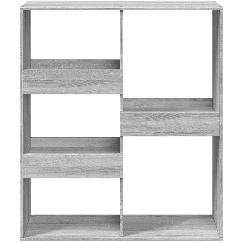vidaXL 5 Shelf Grey Sonoma Oak Bookcase Image 4