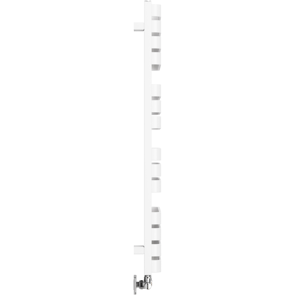 Terma Warp S Matt White Heated Towel Rail 2605 BTU 1110 x 500mm Image 4