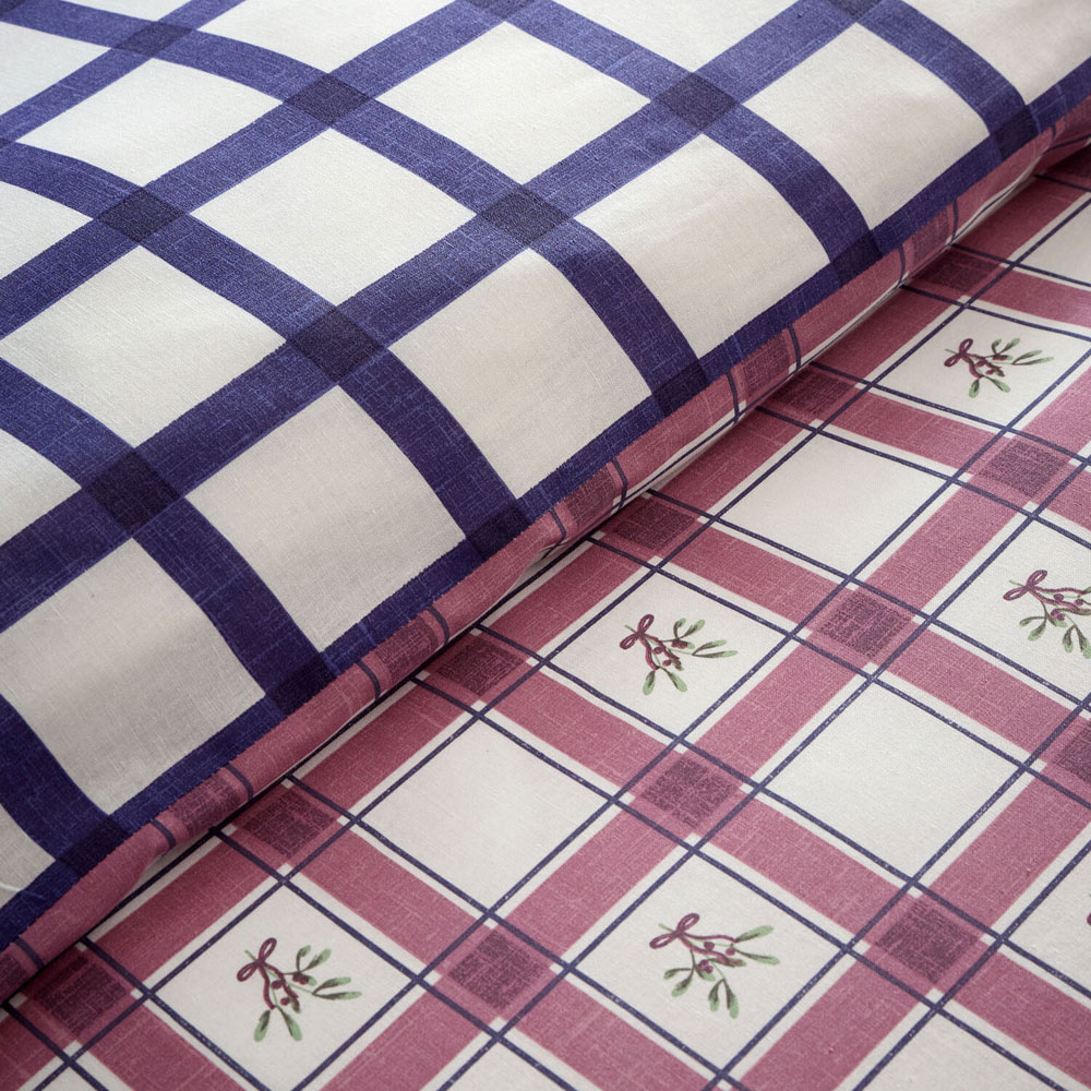 Mistletoe Check Duvet Set Double Image 3