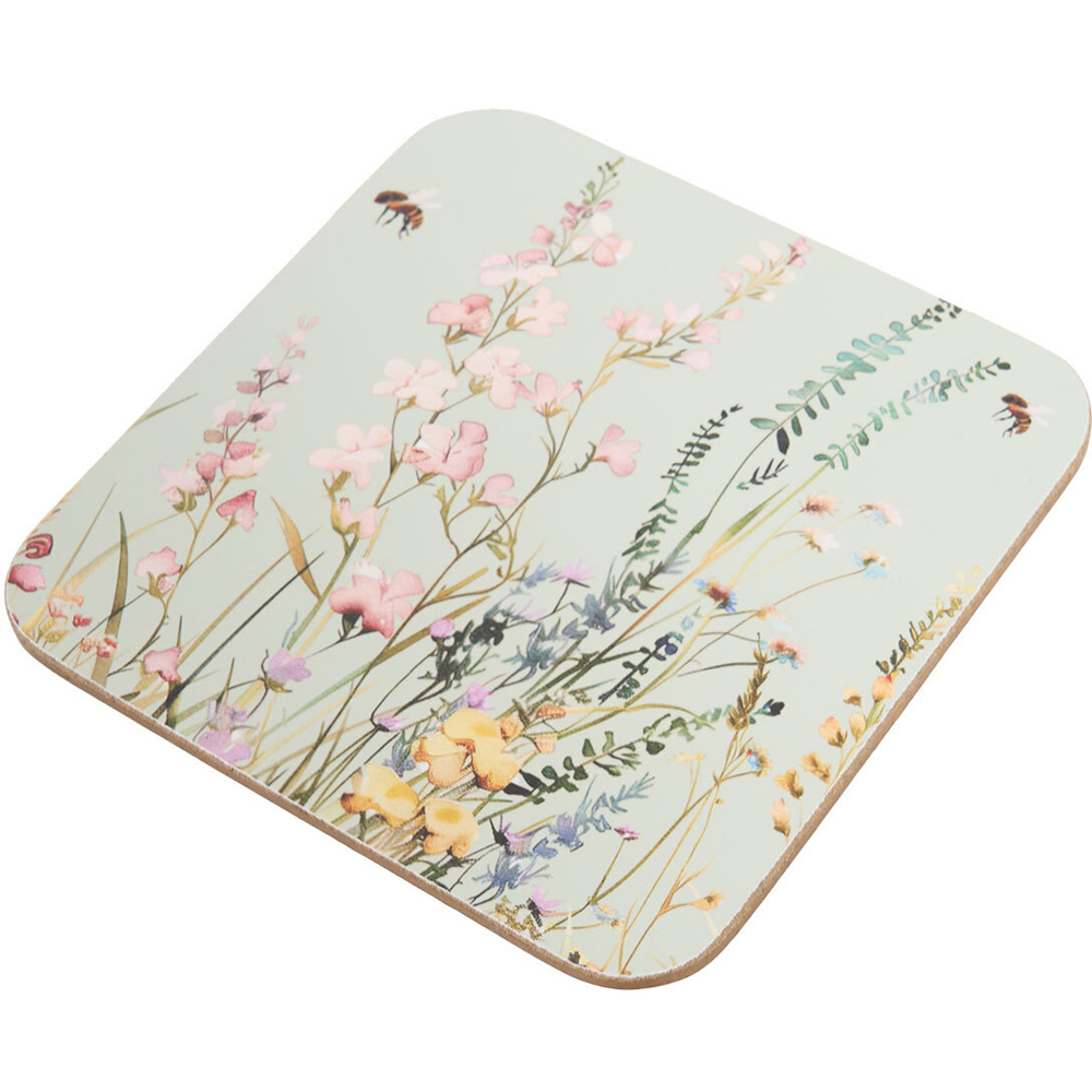 Set of 6 Floral Bees Coasters Image 7