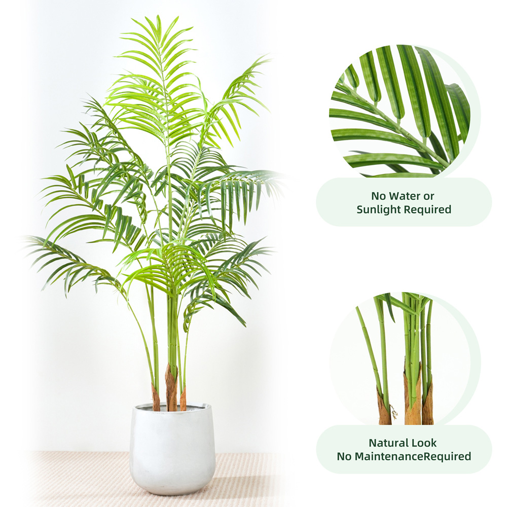 wilko Palm Tree Indoor Artificial Plant 200cm Image 4