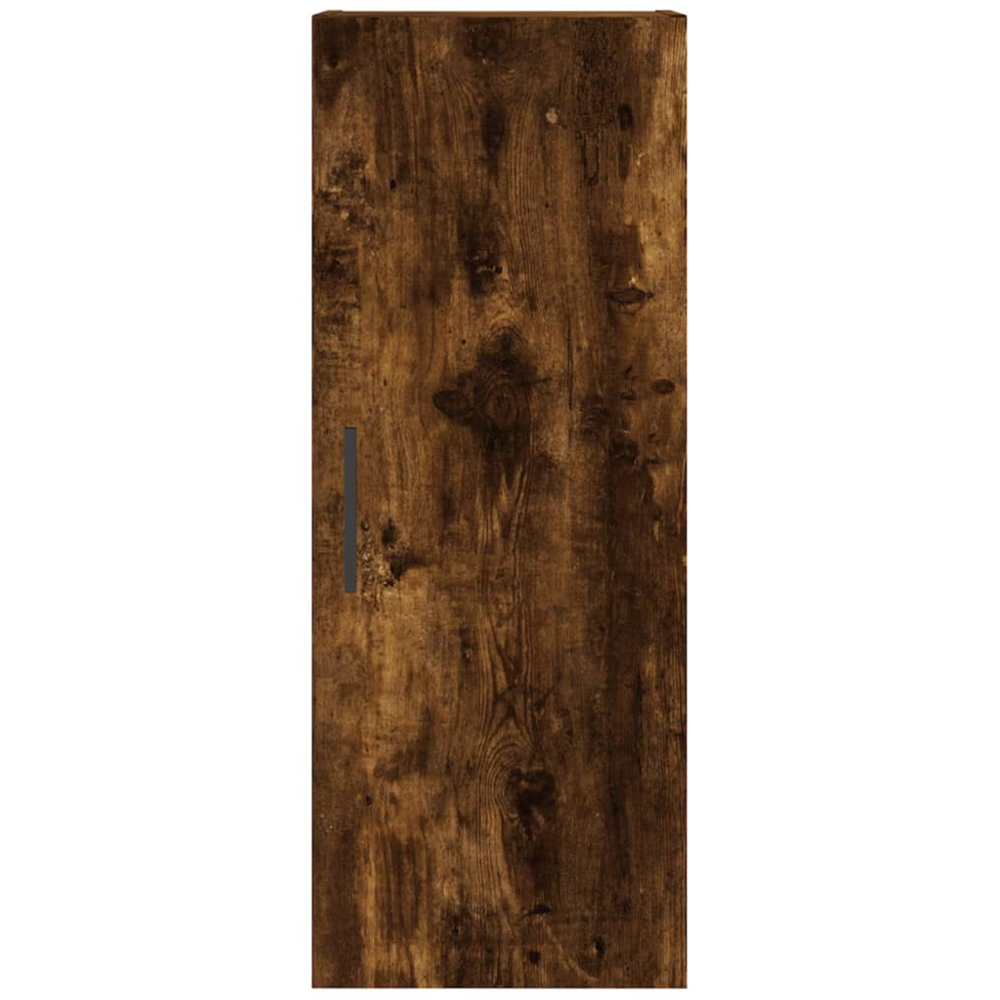vidaXL Single Door 3 Shelf Smoked Oak Highboard Image 6