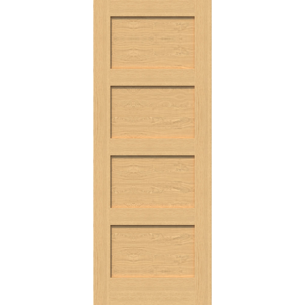 Green & Taylor Shaker Oak 4 Panel Prefinished Internal Door 1981 x 686mm Image