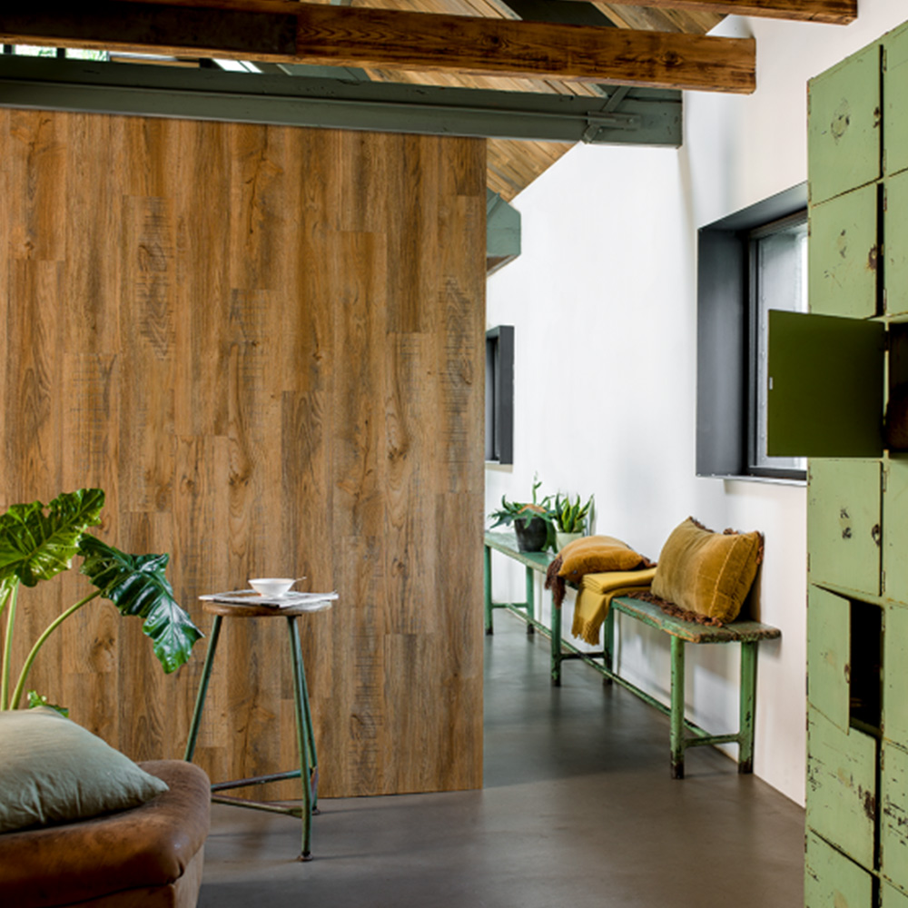 Walplus Vintage Brown Wood Look Plank 3D Wall Panel 15 Pack Image 3