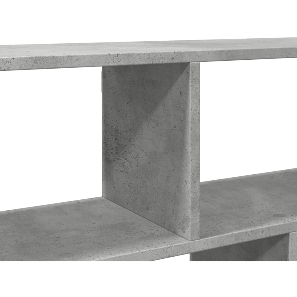 vidaXL 5 Shelf Concrete Grey Floating Wall Shelf Image 7
