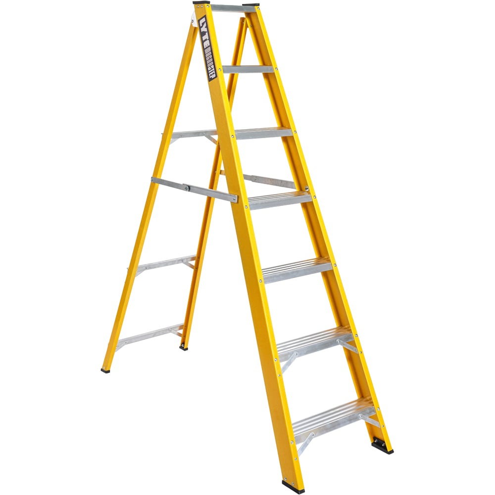 Lyte Ladders and Towers MagnaStep 7 Tread Glassfibre Swingback Step Ladder Image 1
