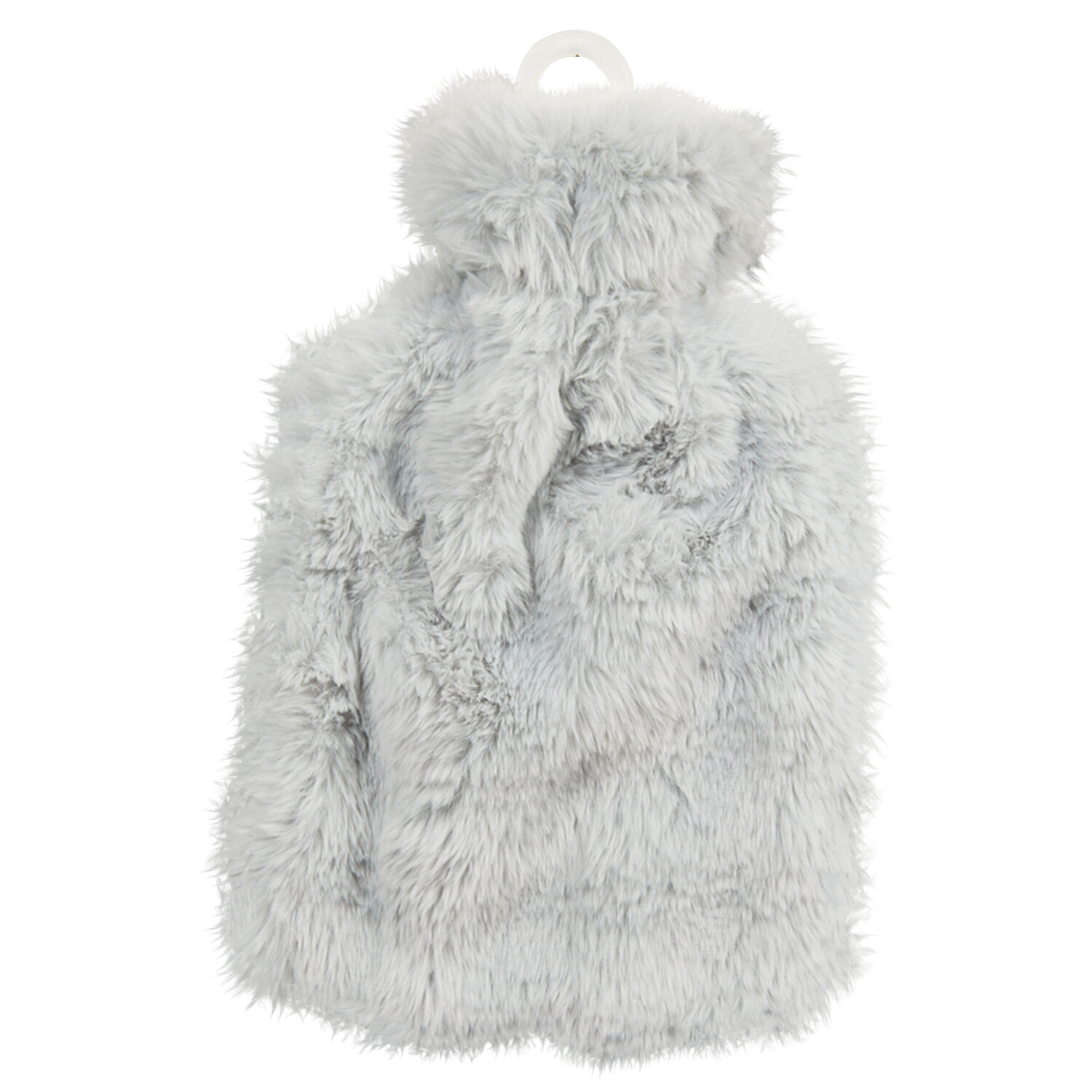 Rippled Fur Hot Water Bottle - Pink, White, or Grey Image 7