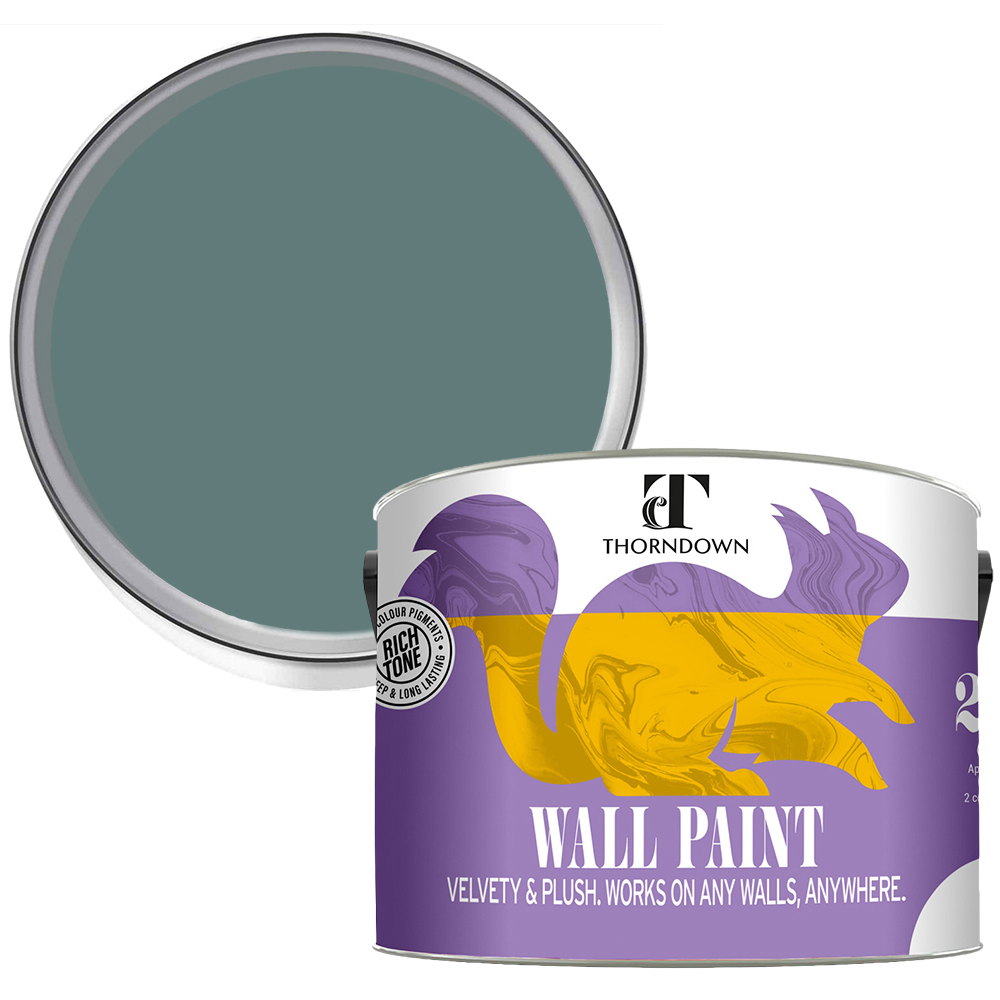 Thorndown Walls and Ceilings Brue Blue Matt Paint 2.5L Image 1