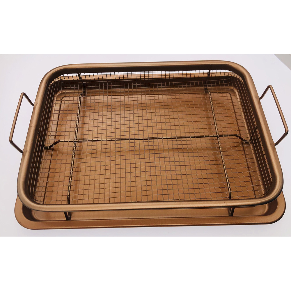 Avilo Copper Crisper Tray with Mesh Basket Image 3