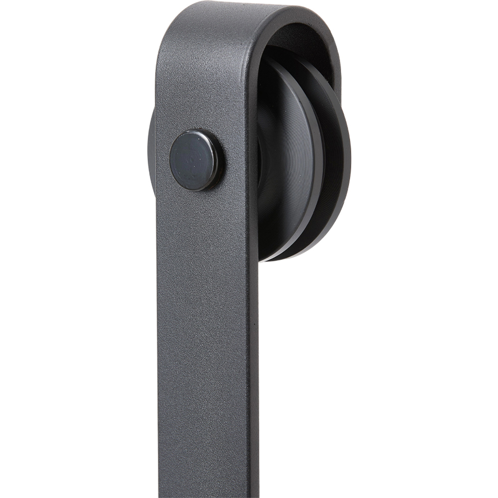 Living and Home Industrial Single Track Silent Sliding Barn Door Hardware Kit 200cm Image 6