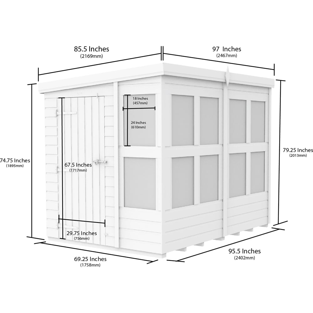 DIY Sheds 8 x 6ft Tongue and Groove Timber Apex Potting Shed Image 7