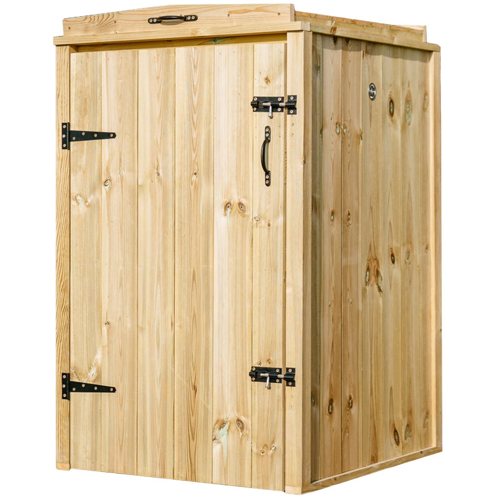 The Garden Village Chatburn 240L Single Wheelie Bin Shed Image 1