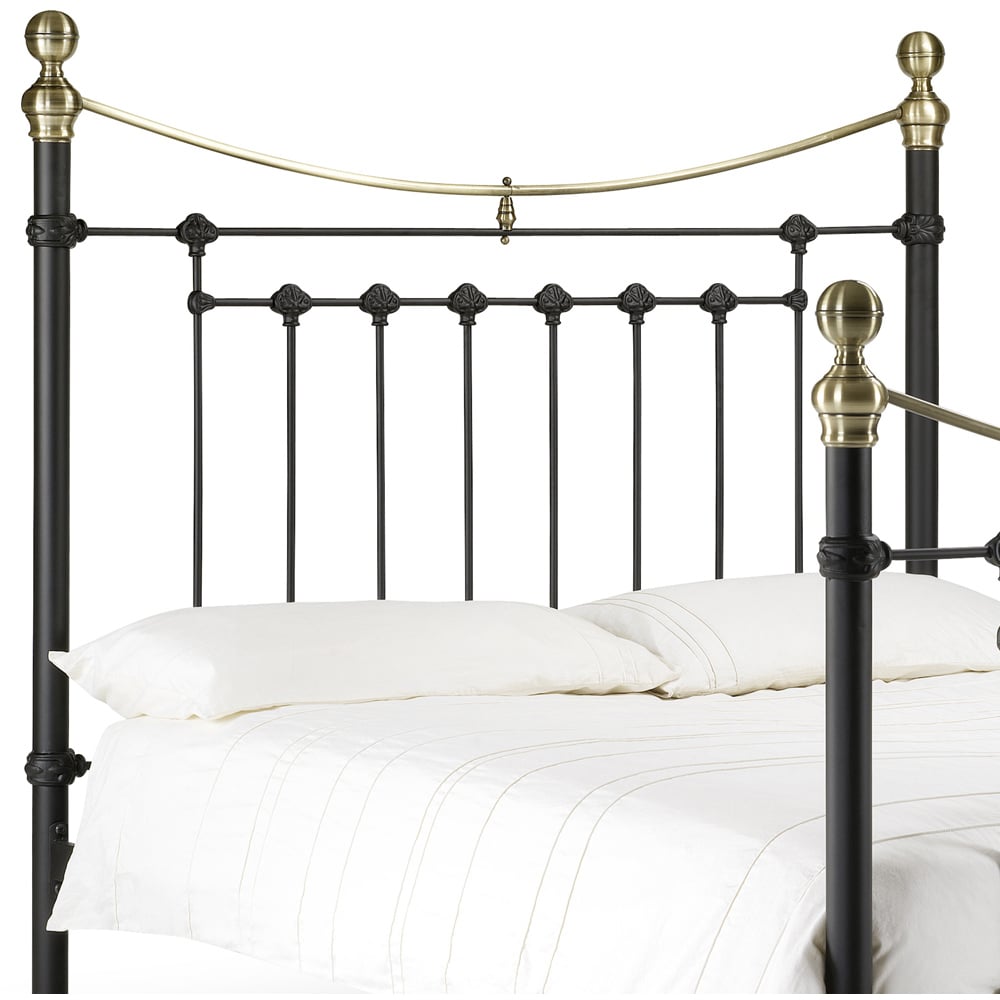 Julian Bowen Victoria Double Satin Black Bed Image 3