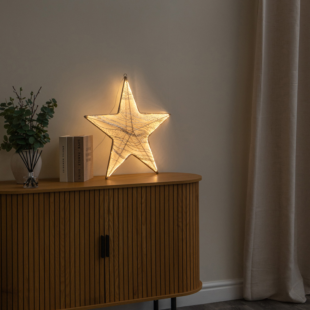 Samuel Alexander Aura 248 Warm White LED Light-Up Christmas Star 58cm Image 9