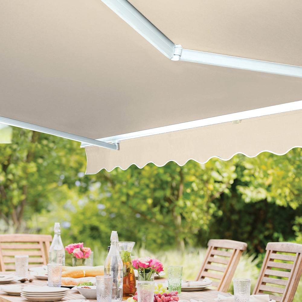 Greenhurst Balmarol Beige Patio Awning 3 x 2m Image 2