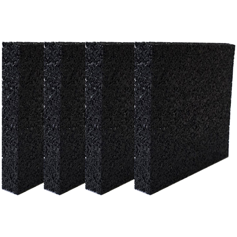 Rubber Anti-Vibration Pad 100 x 100 x 10mm 4 Pack Image 3