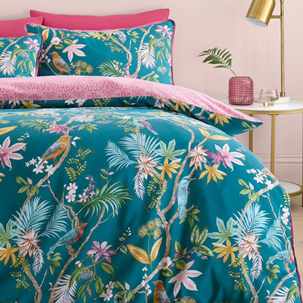 Botanical Birds Duvet Set - Multicolour / Superking Image 6