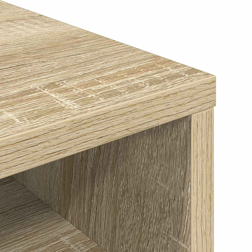 vidaXL 3 Drawer 2 Shelf Sonoma Oak Lowboard Image 8