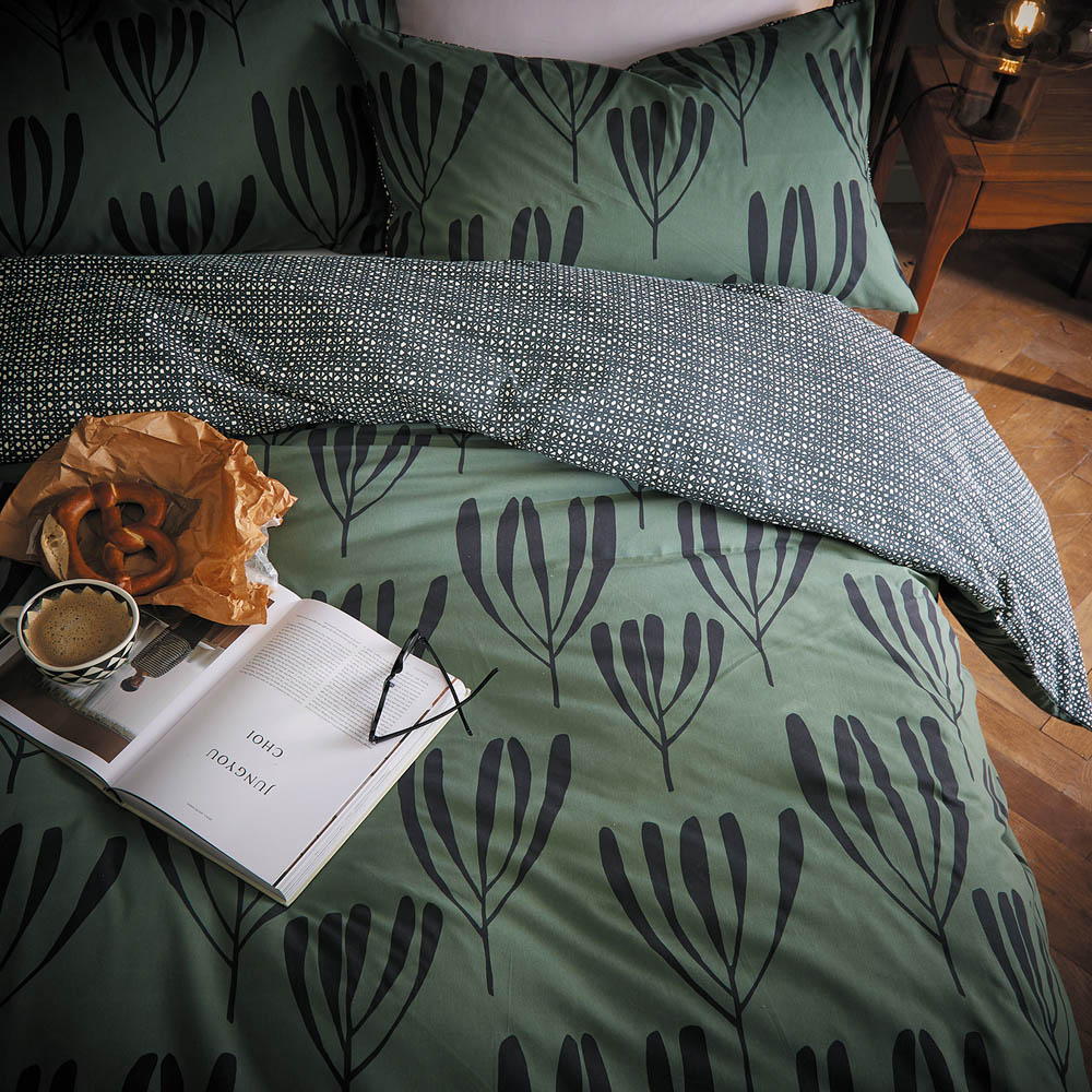 Helena Springfield Calla King Size Green Duvet Set Image 4
