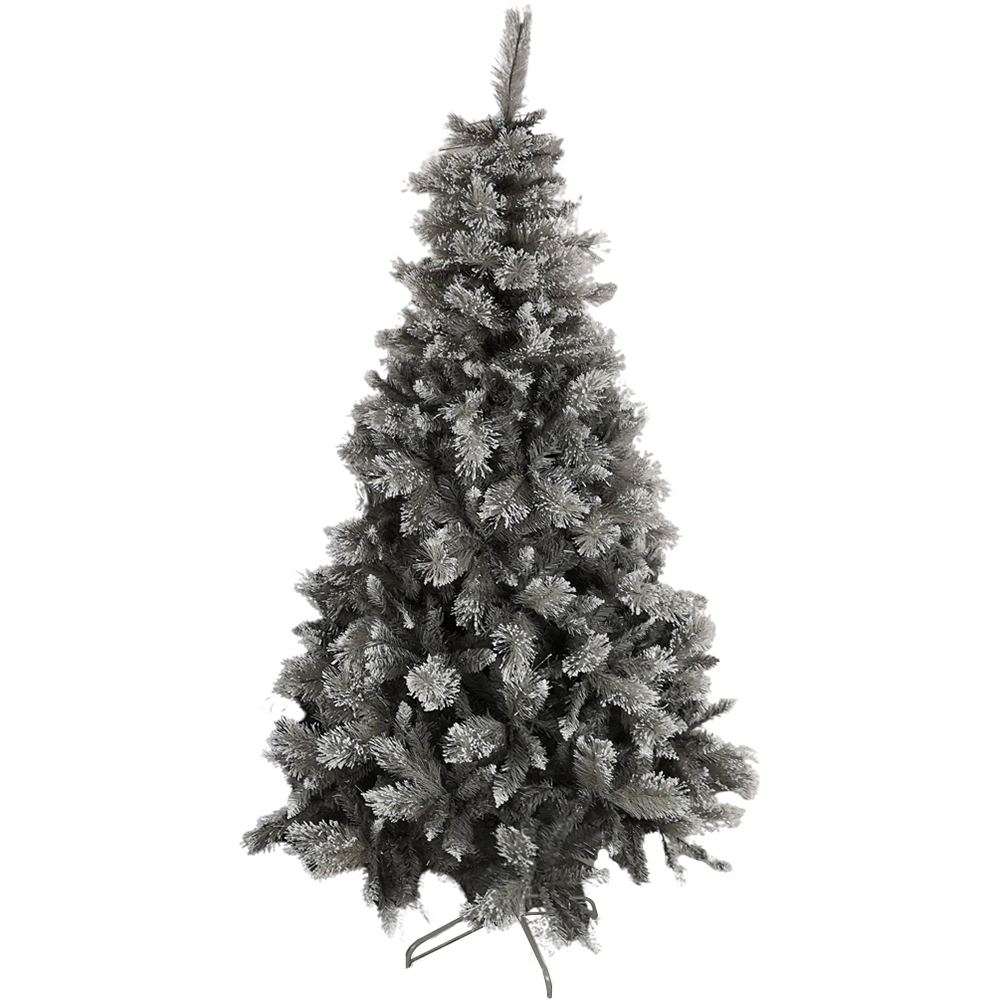 Premier Grey Snow Fir Artificial Christmas Tree 7ft Image 1