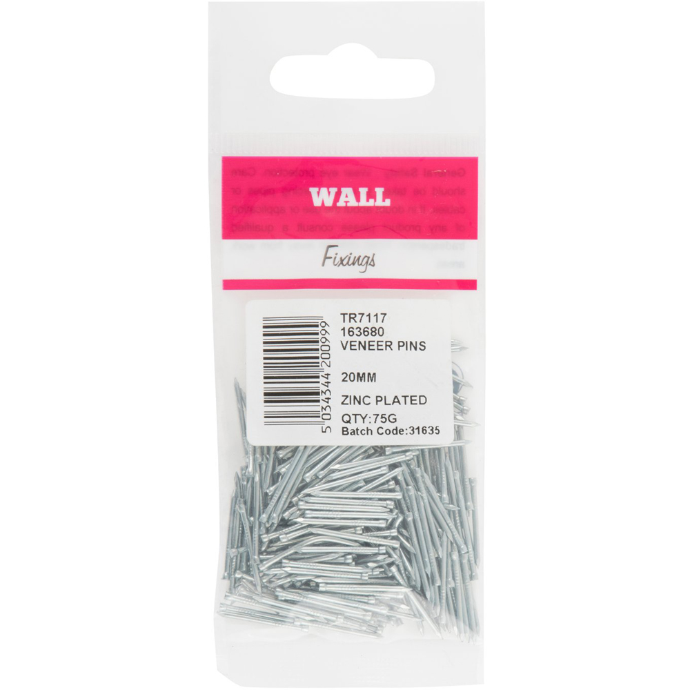 Hiatt 20mm Veneer Pins 75g Image 1