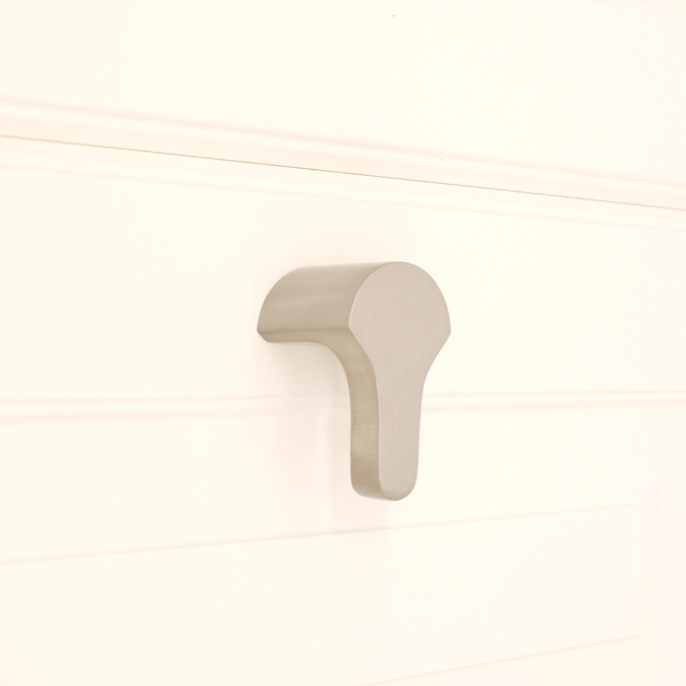Spira Brass Tulip Satin Nickel Drop Pull Handle Image 4