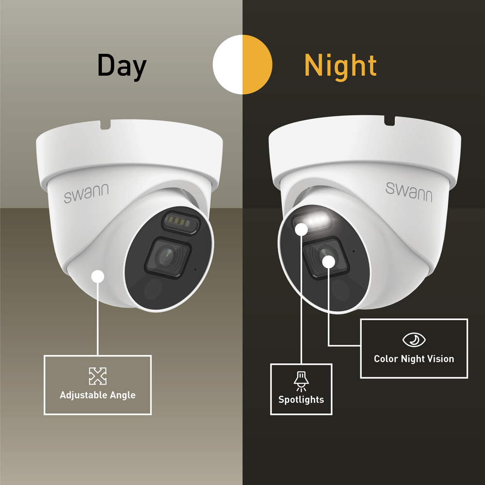 Swann Wired DVR CCTV 4K Dome Camera Kit with 1TB HDD Storage Image 5