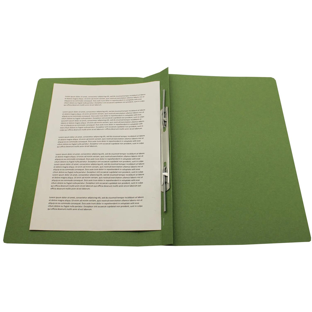 Exacompta 285gsm Green Foolscap Spiral File 25 Pack Image 7