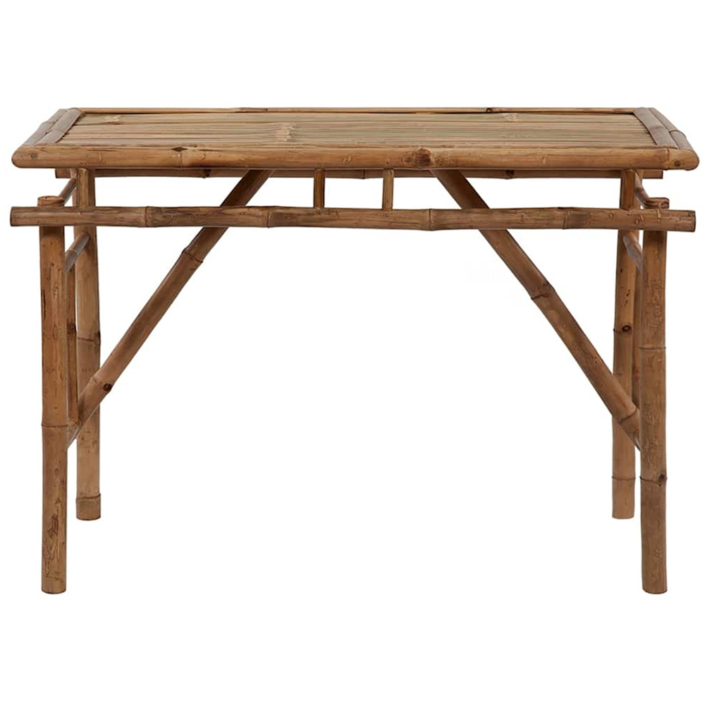 vidaXL Bamboo Foldable Garden Table 115 x 50 x 75cm Image 2