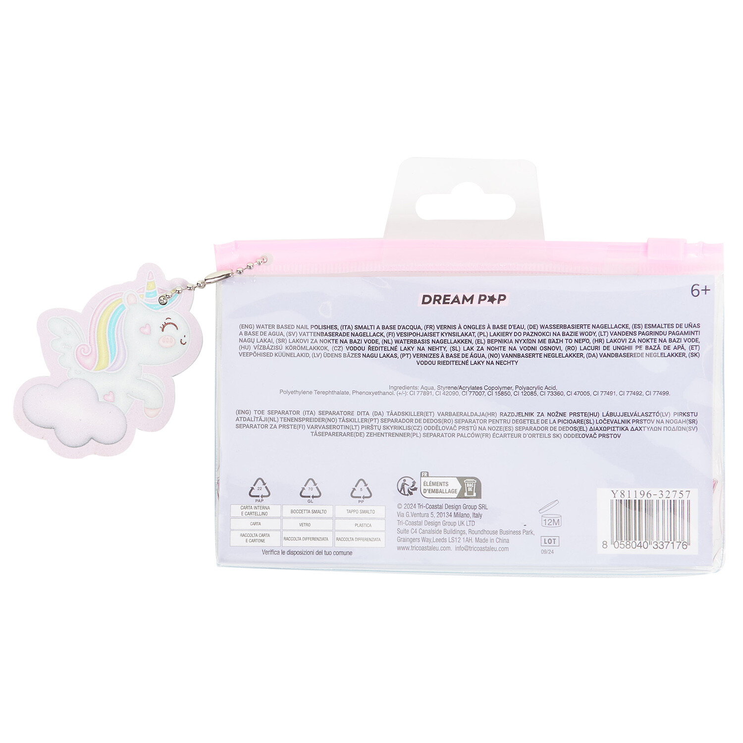 Mini Nail Set with Unicorn Tag - Multicolour Image 2