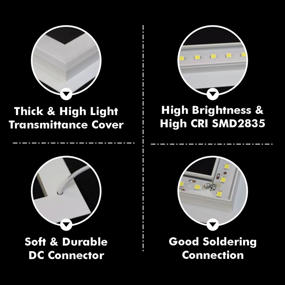 ENER-J 40W 4000K Double Square Borderline LED Panel 60 x 60cm Image 8