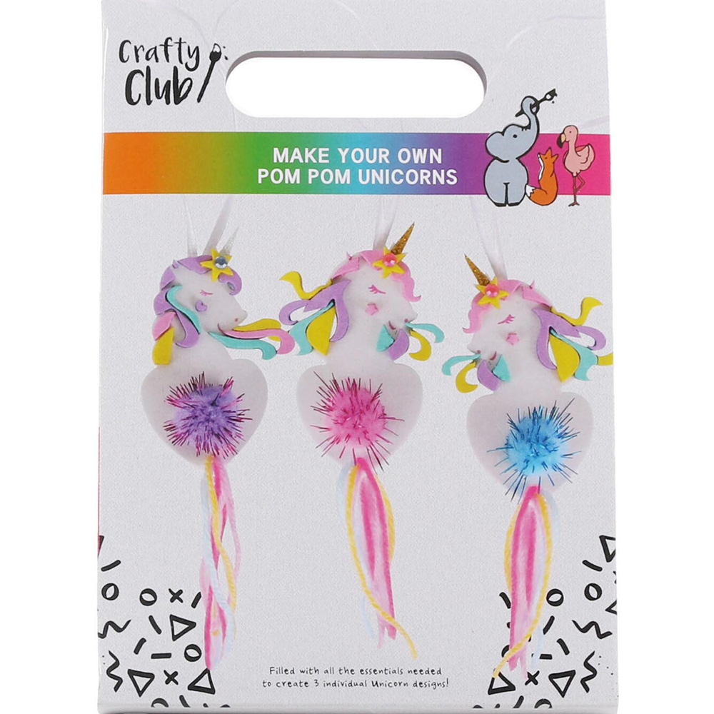 Crafty Club Make Your Own Pom Pom Unicorns Image