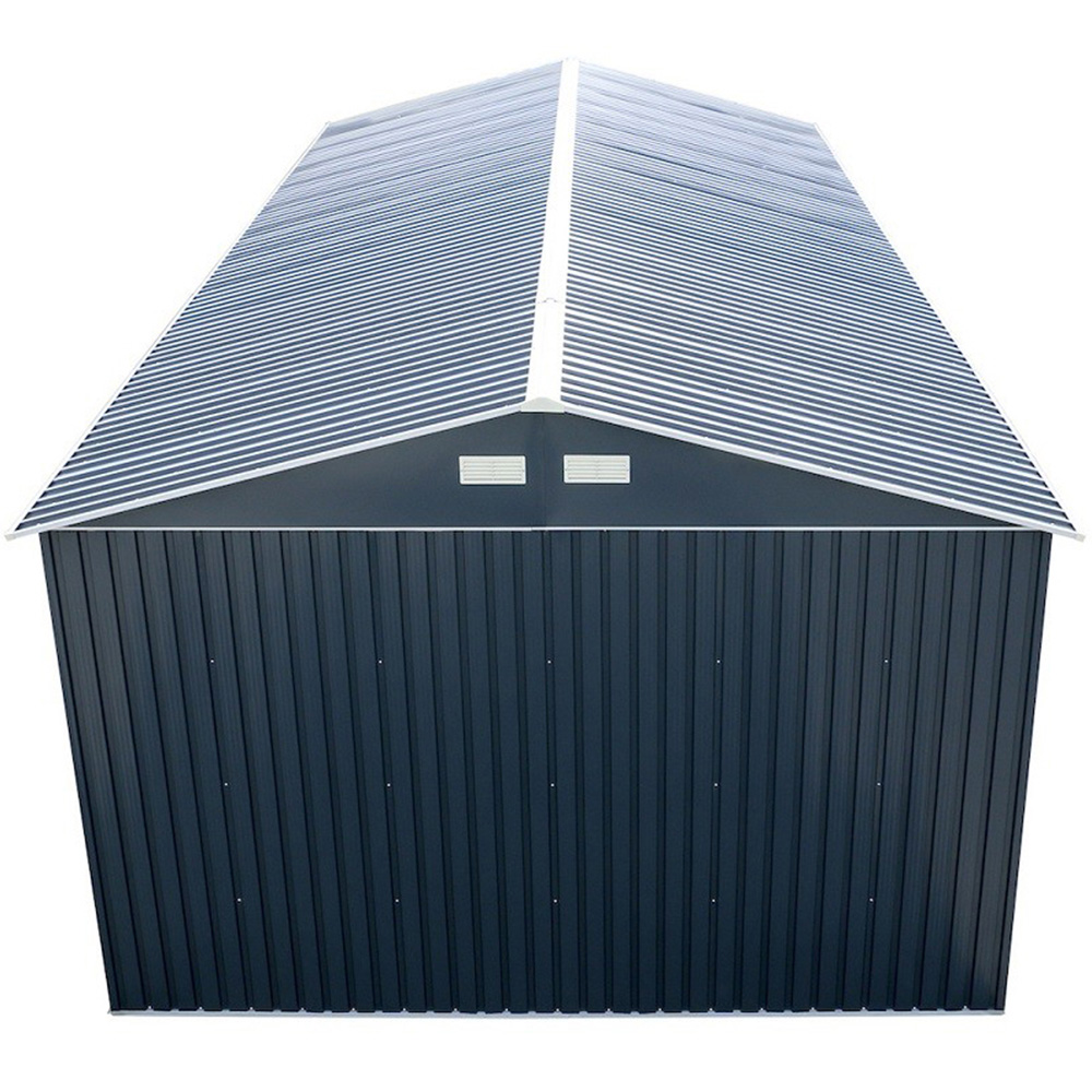 Sapphire 12 x 20ft Olympian Fronted Apex Metal Garage Image 4