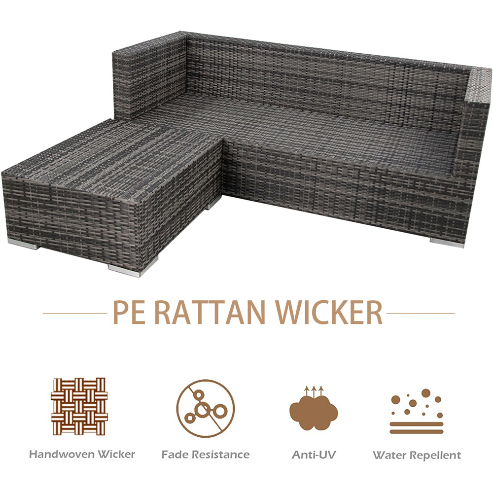 Furniture One 4 Seater Garden Corner Sofa Set Image 5