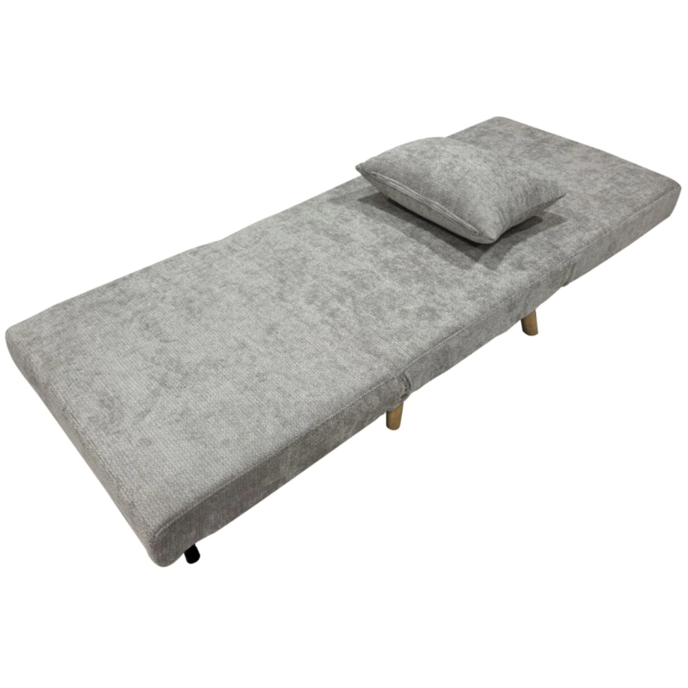 Indoor Living Joel Uno Single Seater Grey Sofa Bed Chair Image 6