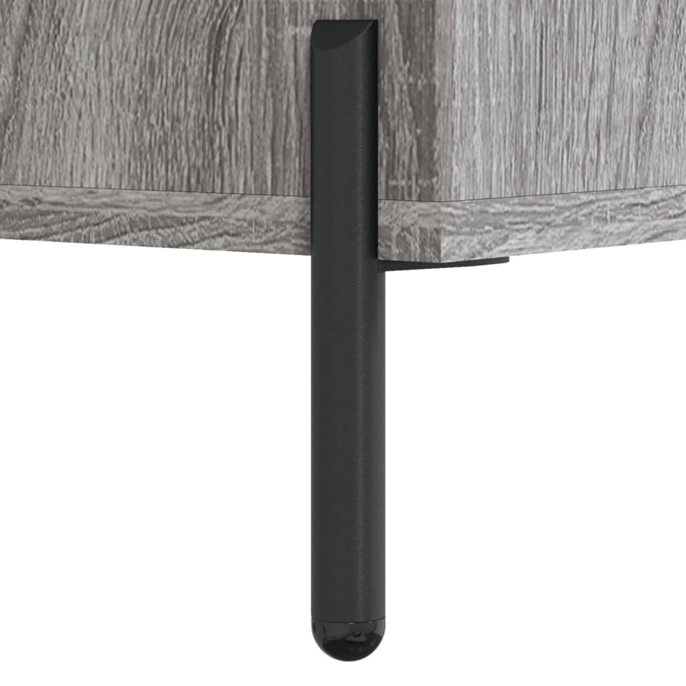 vidaXL 2 Door 2 Shelf Grey Sonoma TV Cabinet Image 9