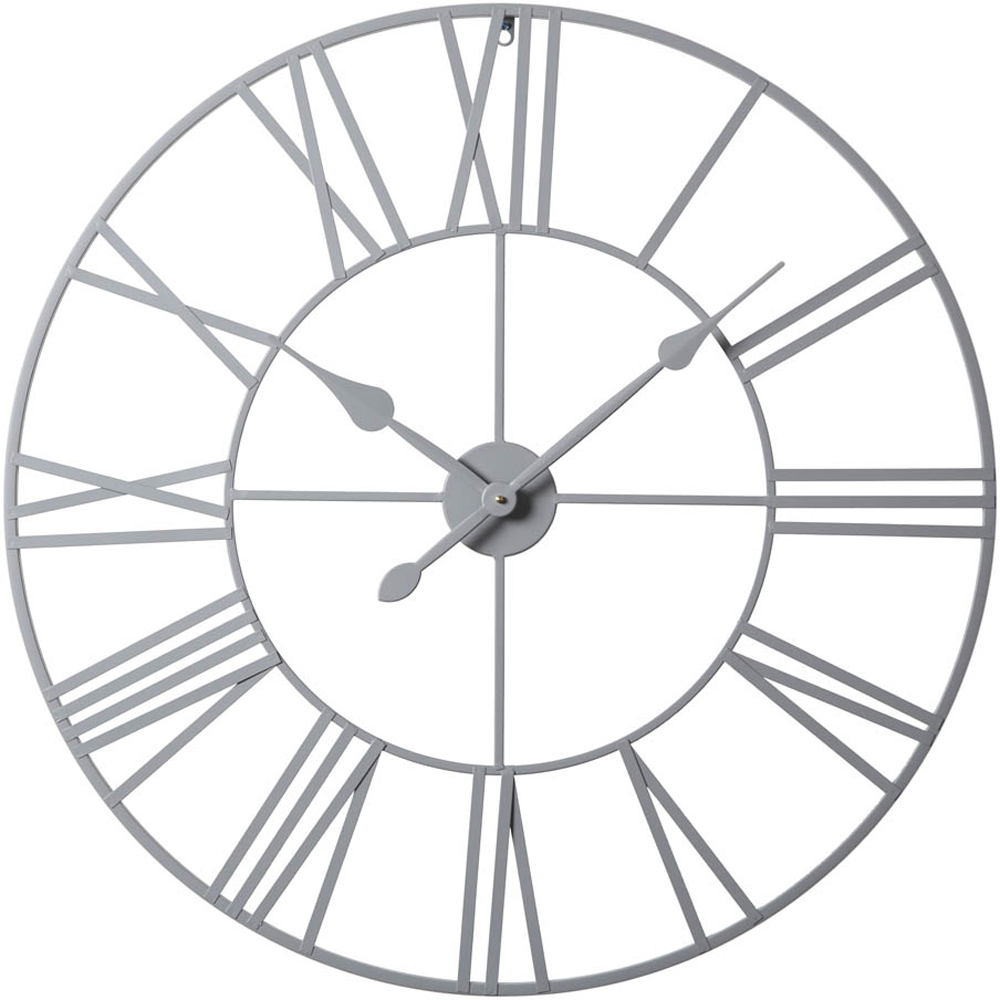 Home Garden Direct Eos Grey Wall Clock 100cm Image 1