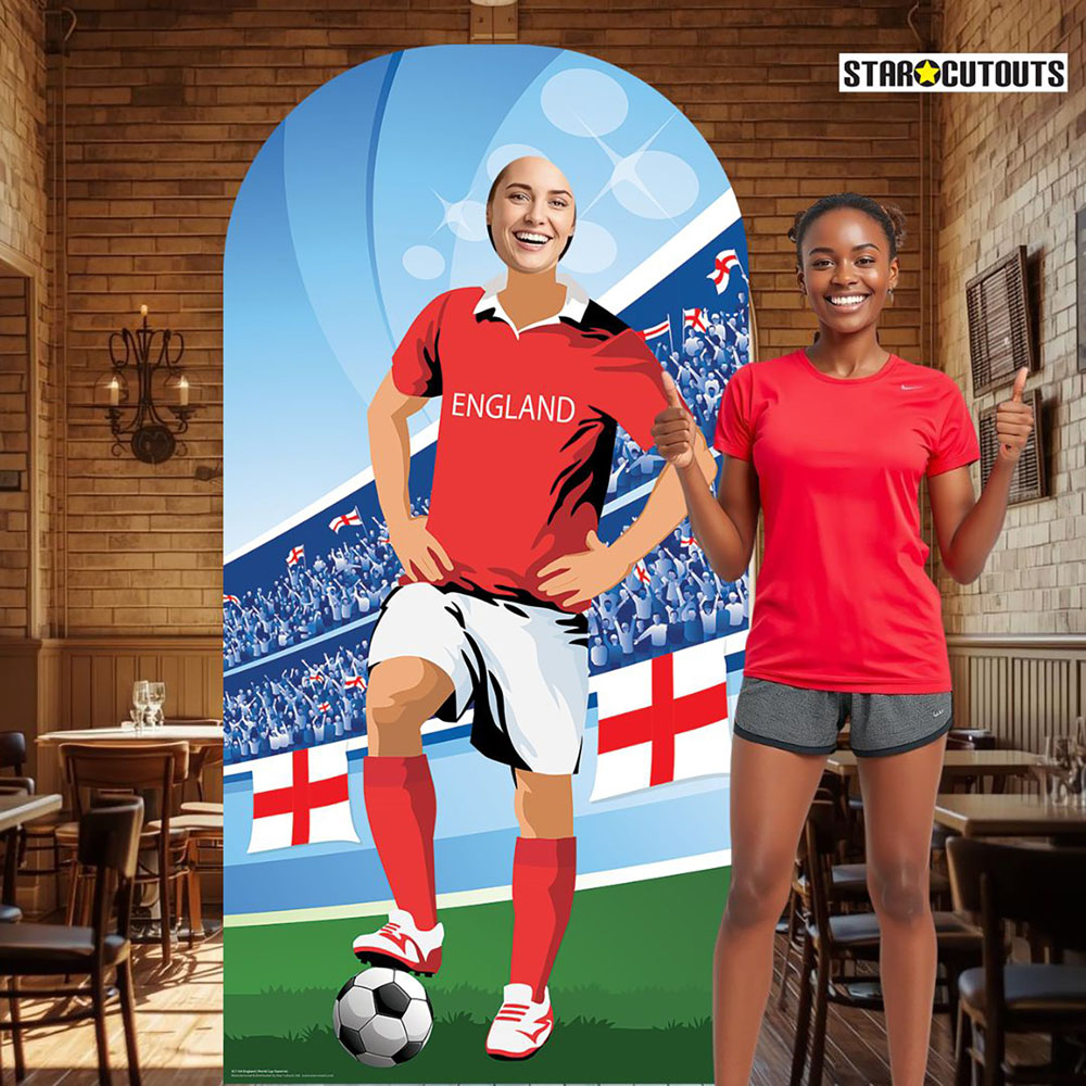 Star Cutouts Ltd England World Cup Football Stand-In Cutout 6.2ft Image 3