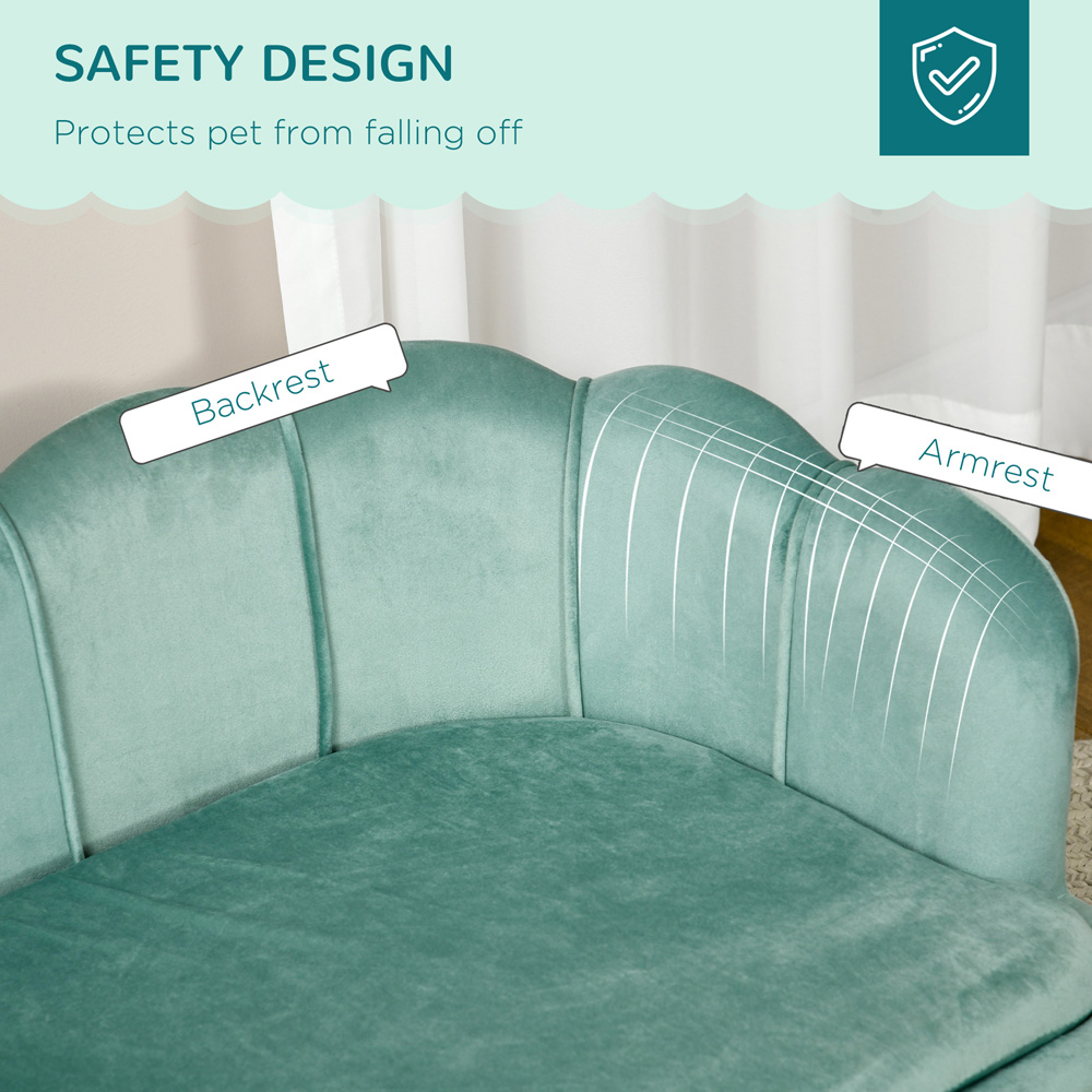 PawHut Green Medium and Large Dog Pet Sofa Bed Image 8