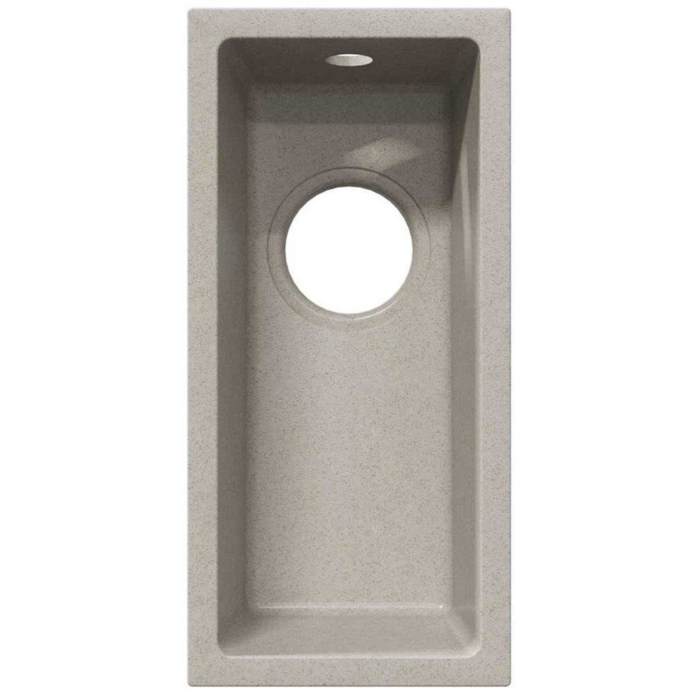 vidaXL Beige Granite Kitchen Sink 21 x 44 x 14cm Image 5