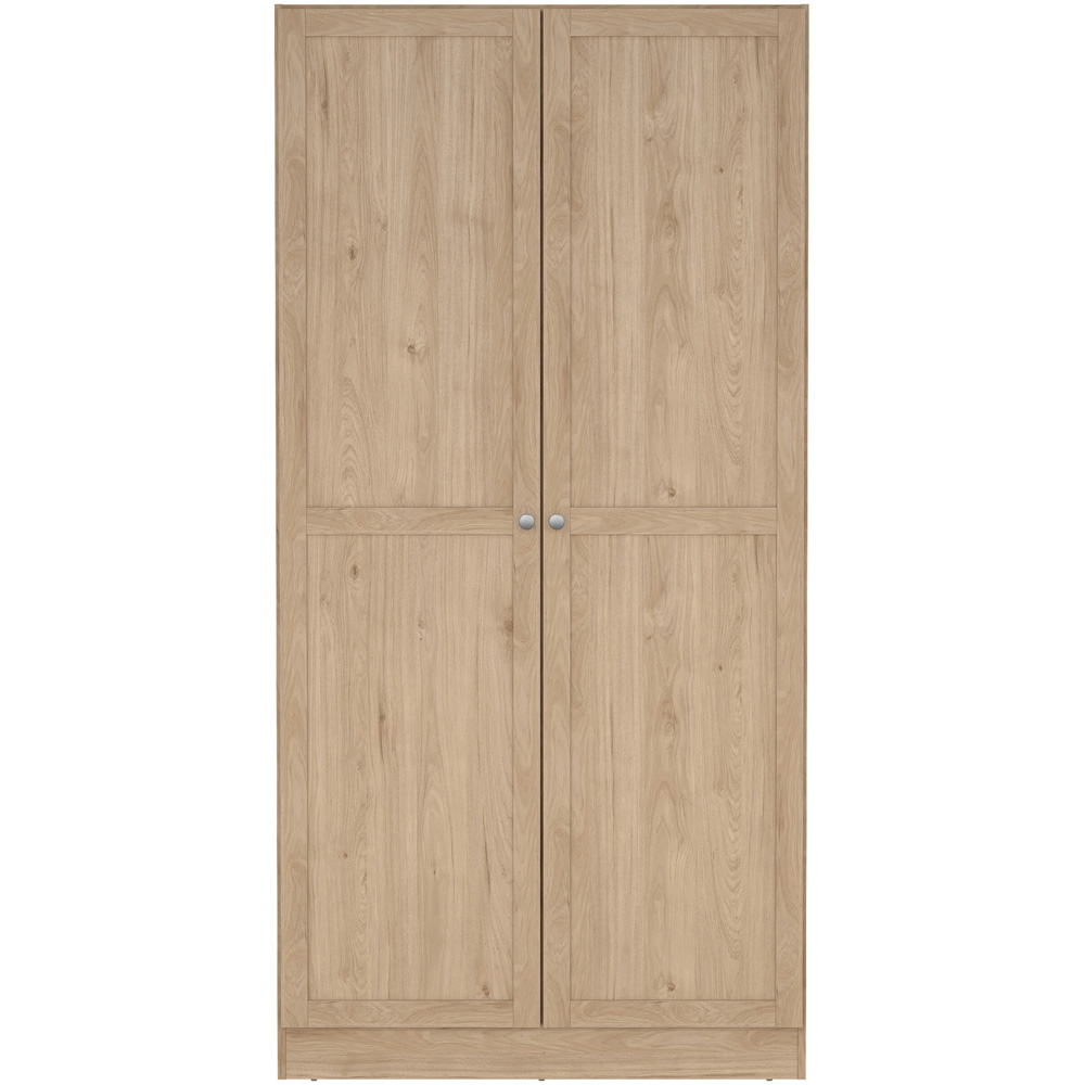 Furniture To Go Brande Double Door Brown Wardrobe Image 3