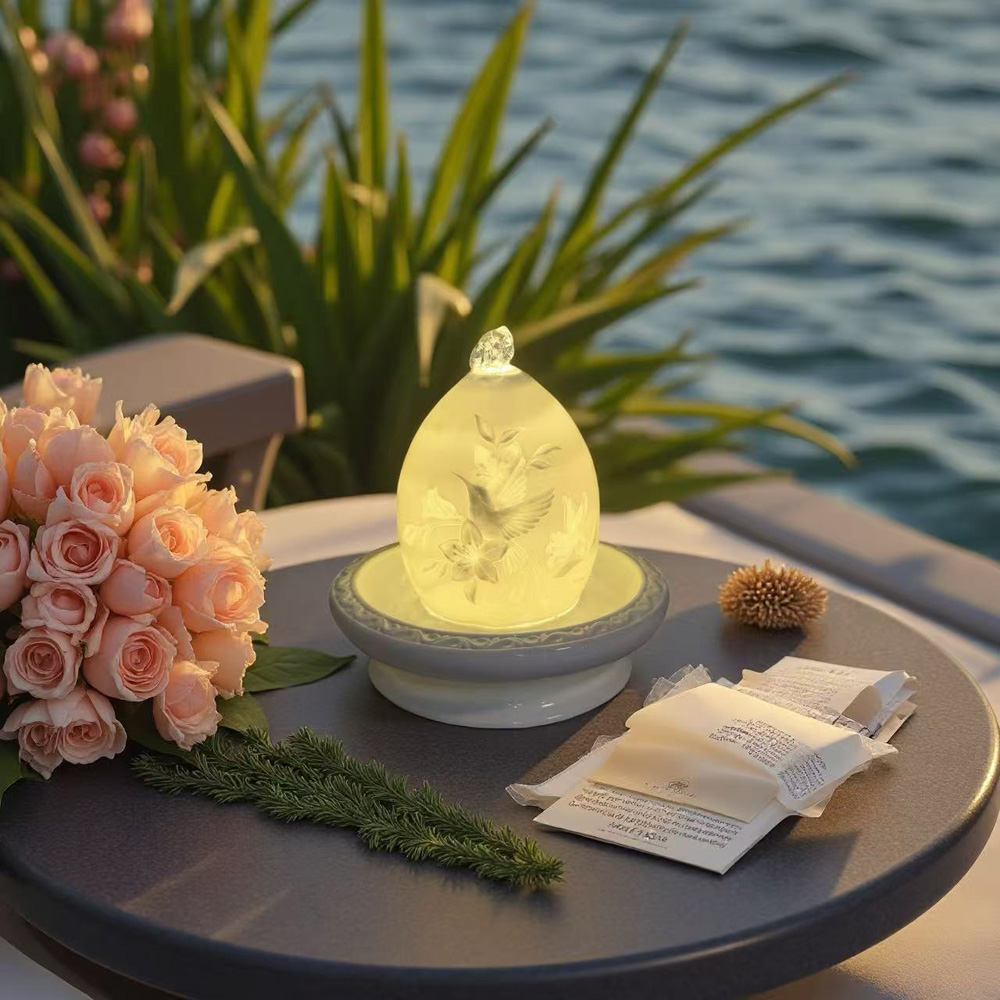 Avilo 3D Water Fountain with Light Image 4