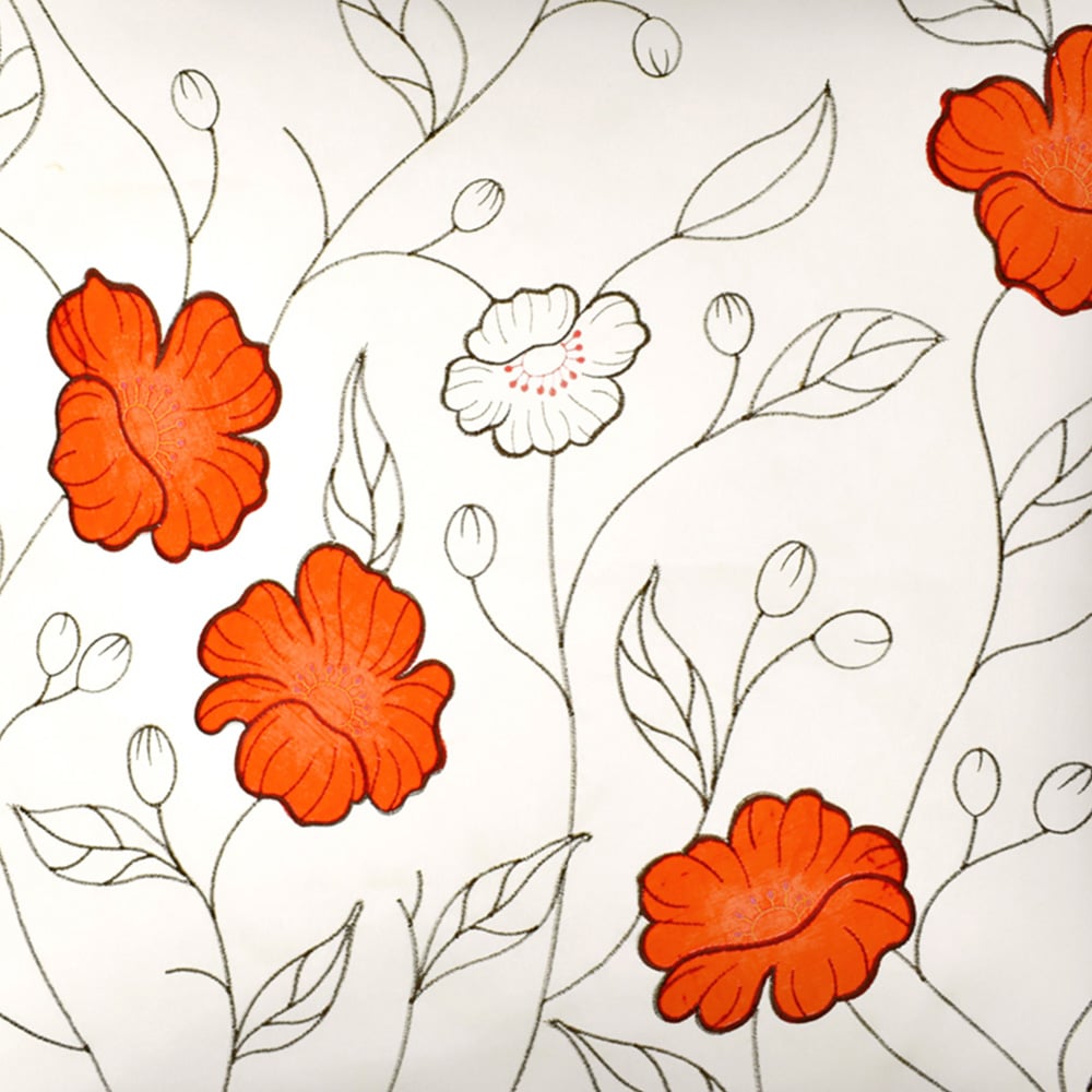 Intimates Arial Orange Filled Large Cushion 56 x 56cm 2 Pack Image 2