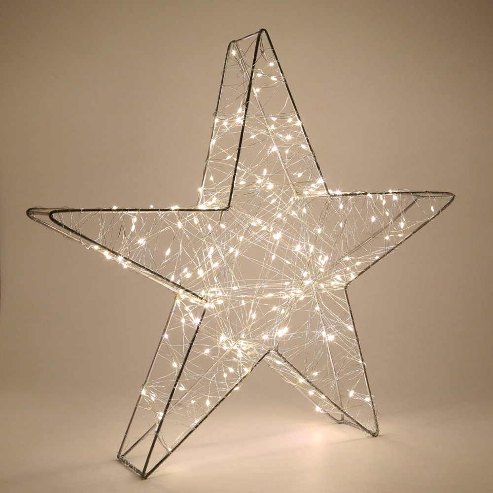 The Christmas Workshop 50cm Metal Star Light Decoration Image 3