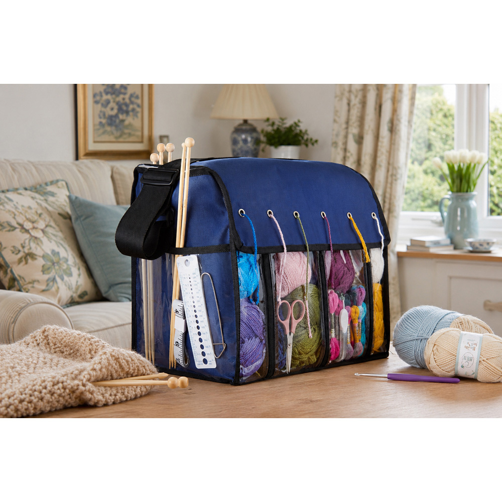 Avilo Navy Knitting Organiser Image 2