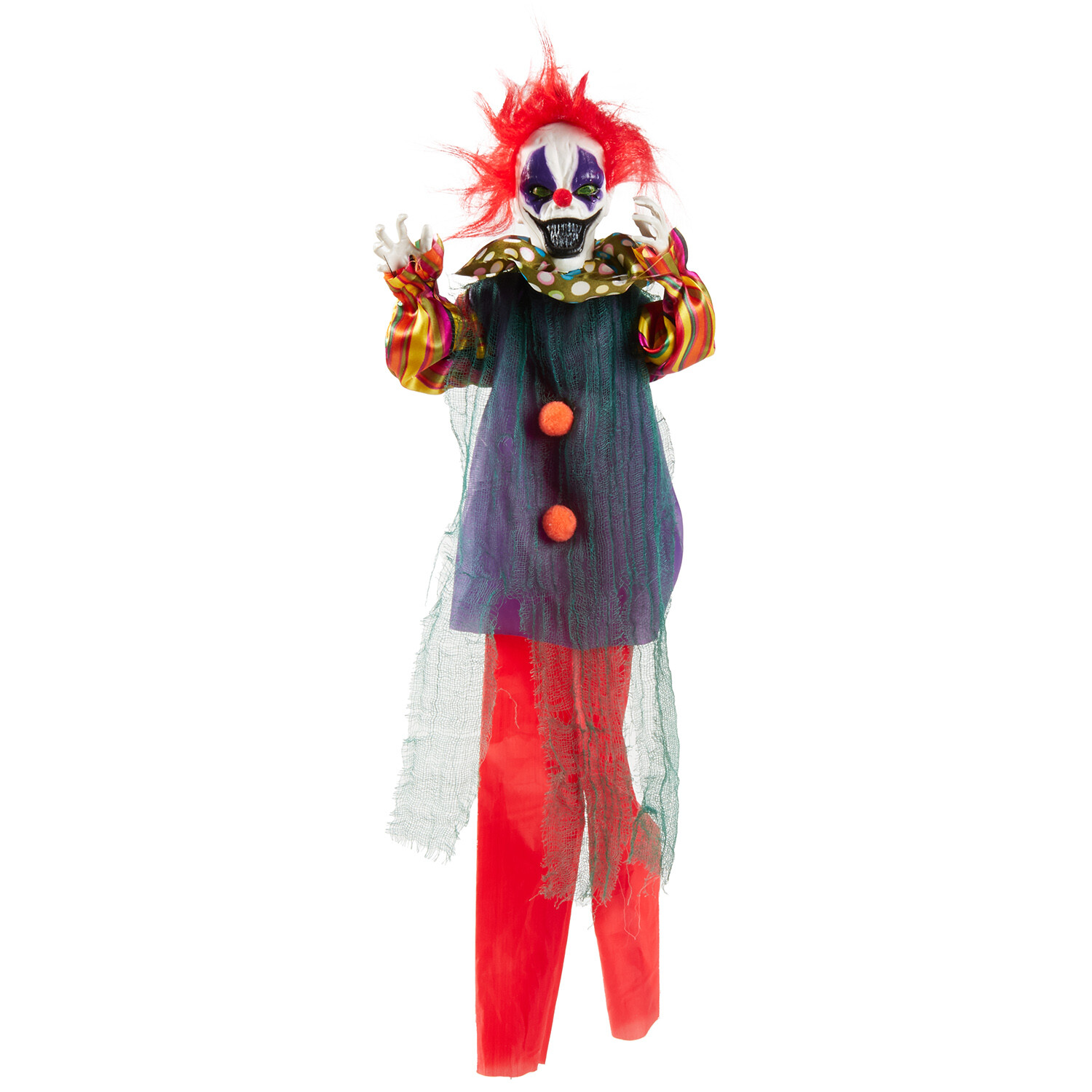 Spooky Hanging Clown Multicolour Image 6