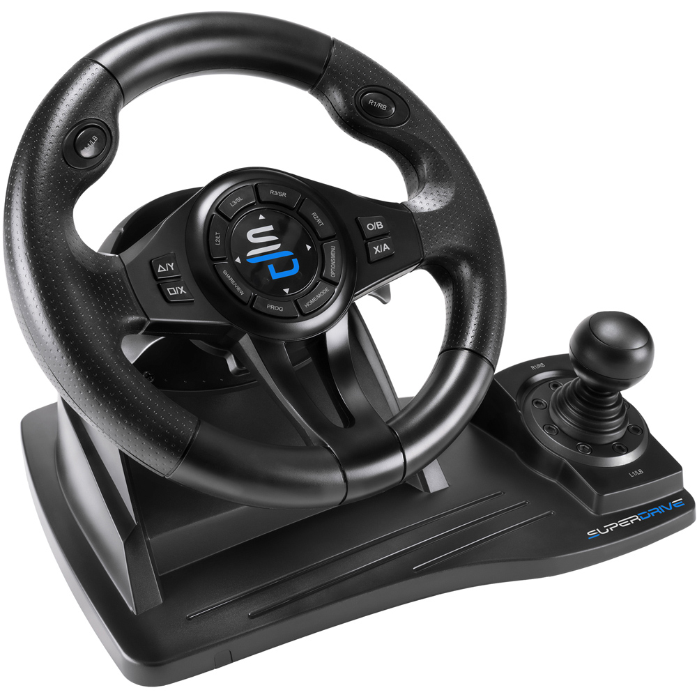 Subsonic Superdrive GS550 Universal Gaming Steering Wheel with Gear Shift and Pedals Image 4