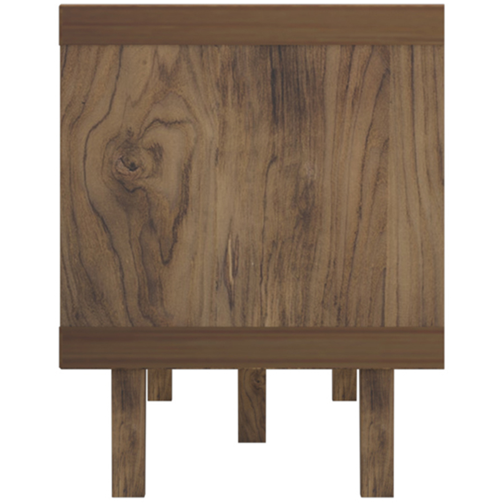 Flexi Storage Erik 2 Door Mango Wood Effect Slatted Wide TV Unit Image 4