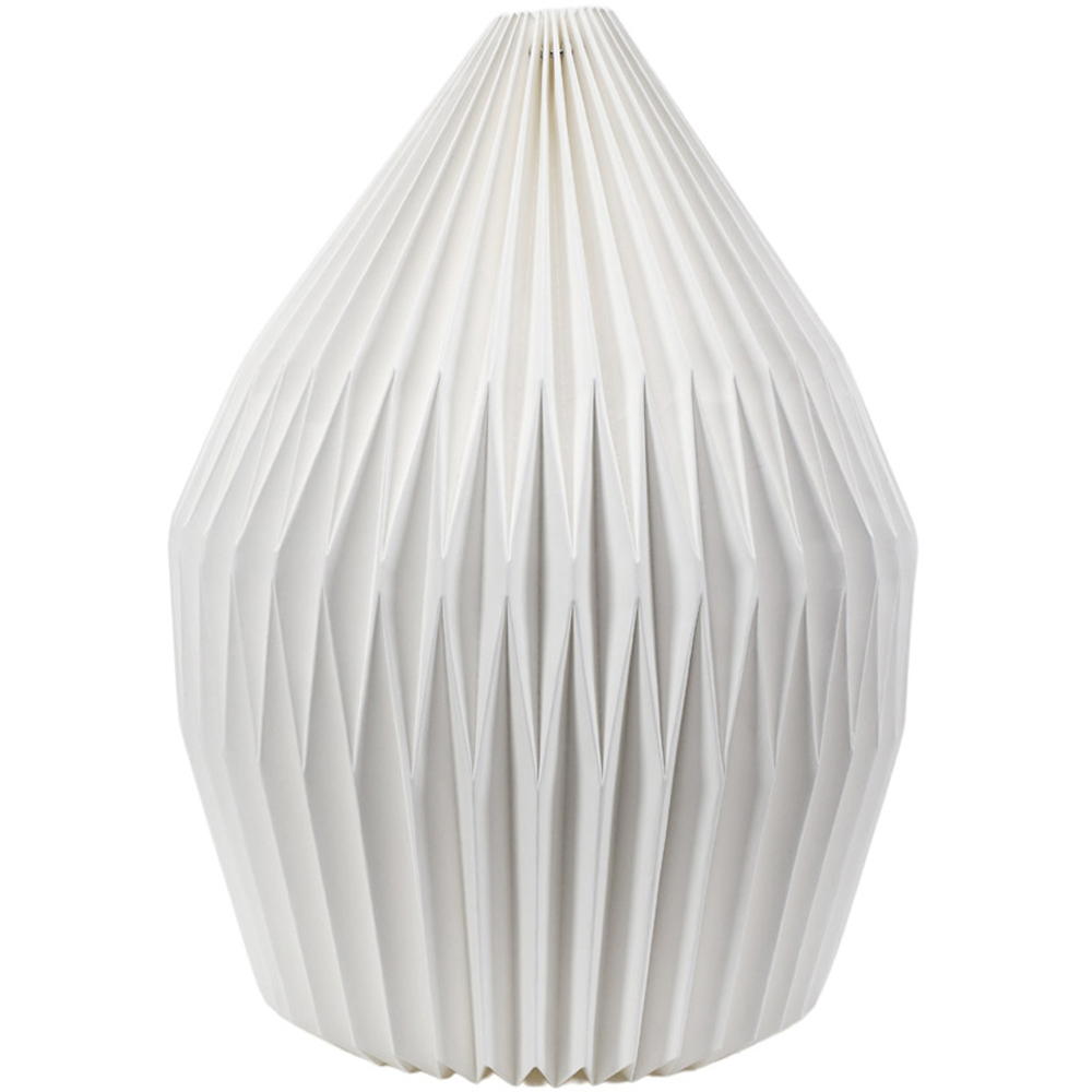 ValueLights Astrid Geometric Origami Teardrop Paper Pleated Lamp Shade 30cm Image 1